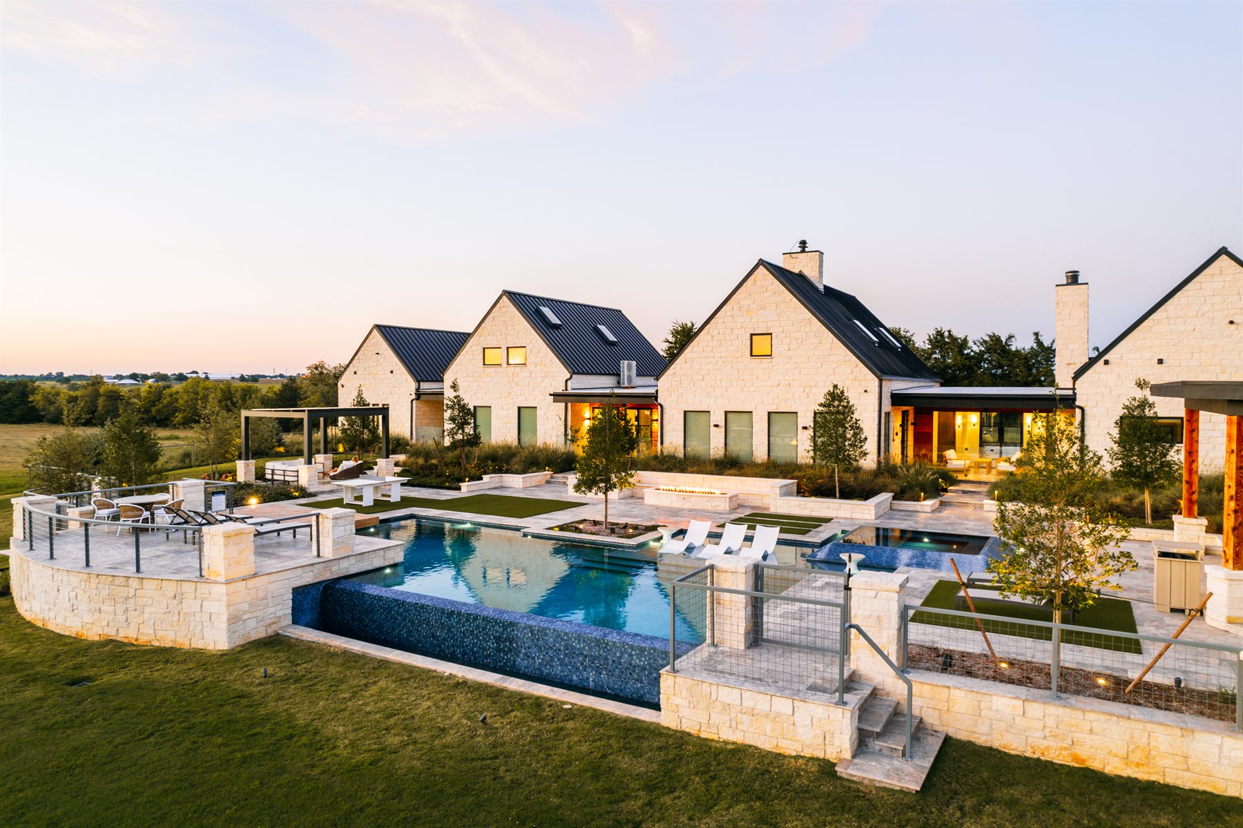 Aerial view of Element Ranch luxury hospitality estate